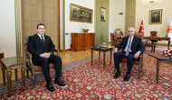 TBMM Başkanı Kurtulmuş, Kuzey Makedonya Bakanı Zeynula'yı Kabul Etti