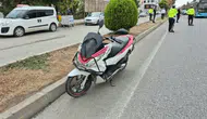 Adıyaman'da yolun karşısına geçen yayaya çarpan motosiklet devrildi
