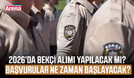 Bu yıl bekçi alımı olacak mı? Bekçi alımı başvuruları nereden yapılır?