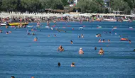 Bodrum sahillerinde bayram yoğunluğu yaşanıyor