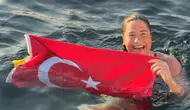 Aysu Türkoğlu tarih yazdı! Tsugaru Kanalı'nı geçen en genç Türk oldu