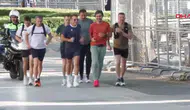 Fransa Cumhurbaşkanı Macron, NATO Zirvesi için Ankara'da sabah koşusu yaptı