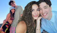 Ünlü çift Ebru Şahin ve Cedi Osman Çeşme tatilinden romantik pozlar
