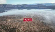 Dev Türk bayrağı yenilendi : Artık uzaydan görülüyor