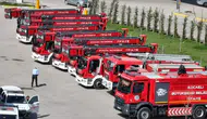 Trabzon itfaiyesi filosunu güçlendirerek 9 yeni araçla hizmete girdi