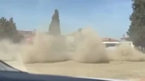 Denizli'de polisin önünde drift atan sürücüye ceza yağdı!
