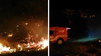 Malatya'da yangın paniği: Sazlık alan yandı!