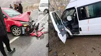 Siirt'te öğrenci sevisi ile otomobil çarpıştı : Kazada 6 yaralı