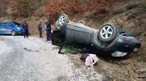 Sinop'ta araç takla attı : 1 ölü, 3 yaralı