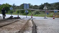 Manisa Yunusemre'de yol çalışması