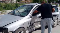 Konya'da iki otomobilin çarpışması sonucu 5 kişi yaralandı