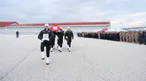 Şehit polis memuru Emrah Koç'un naaşı Van'a getirildi