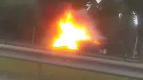 Bursa'da seyir halindeki otomobil alev topuna döndü