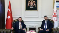Bakan Gürlek Bakan Çiftçi'yi ziyaret etti