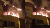 Hakkari’de 3 katlı ev alevlere teslim oldu