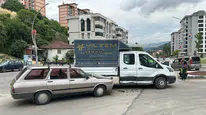 Karabük'te otomobil ve kamyonet çarpıştı, 1 kişi yaralandı