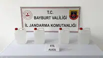 Bayburt’ta kaçakçılık operasyonu : 20 litre etil alkol ele geçirildi