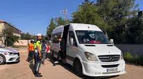 Kilis'te jandarma ekipleri okul servis araçlarını denetledi