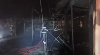 Batman'da çiftlik yangını : 3 at telef oldu