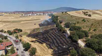 Karabük'te ekin tarlasında yangın : 3 dönümlük alan zarar gördü