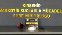 Kırşehir’de uyuşturucu operasyonu : 189 gram madde ele geçirildi