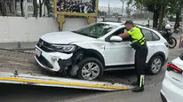 Samsun'da iki otomobil çarpıştı : Trafik bir süre aksadı