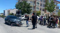 Nevşehir'de otomobil ile motorlu bisiklet çarpıştı : 1 kişi yaralandı
