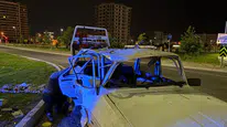 Kayseri Melikgazi'de 2 otomobil çarpıştı : 4 yaralı