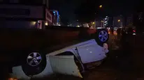 Bursa'da otomobil araziye savrulup takla attı : 3'ü yabancı uyruklu 5 yaralı