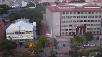 Erzurum Adliyesi'nin arşiv bölümünde yangın çıktı
