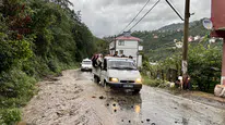 Giresun’da sağanak etkili oldu