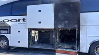 Eskişehir'de yolcu otobüsünde yangın paniği