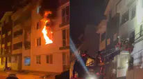 Tokat'ta apartman dairesinde yangın : 4 kişi dumandan etkilendi