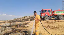 Diyarbakır'da örtü yangını : 400 dönüm alan küle döndü