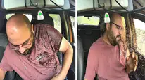 Artvin’de taksi şoförü ölümden döndü ! Kamyonun sıçrattığı çamurlu su taksinin içine girdi
