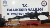 Biga'daki silahlı olayın şüphelisi Bandırma'da yakalandı : Araçtan ruhsatsız otomatik av tüfeği çıktı