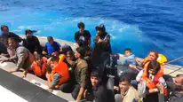 Aydın açıklarında kaçak göçmen operasyonu : 10'u çocuk 21 düzensiz göçmen yakalandı