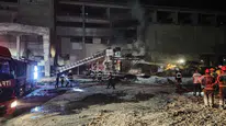 Sivas'ta çimento fabrikasında yangın