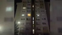 Ankara Etimesgut'ta gece yarısı apartmanda yangın: Bina sakinleri tahliye edildi
