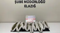 Elazığ'da iş makinesi içerisinde 1 kilo uyuşturucu ele geçirildi
