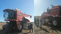 Tekirdağ'da biçerdöver yangını : Ekipler kontrol altına aldı