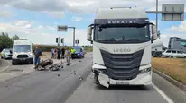 Manisa Salihli'de tır ile sepetli motosiklet çarpıştı: 1 ölü