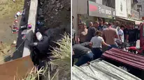 Hatay'da güvenlik önlemi alınmayan inşaatın temeline düştü : Yaşlı adam yaralandı