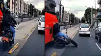 Meksika'da Toplu Taşıma Şeridine Giren Motosikletli Felaketten Döndü