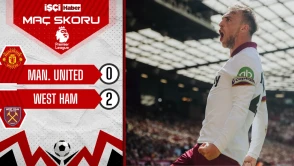West Ham United, Manchester United deplasmanında 3 puanı 2 golle aldı