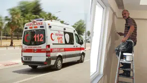 Merdivenden düşen boyacı hayatını kaybetti