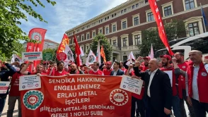 Birleşik Metal-İş’ten Alman Başkonsolosluğu önünde protesto!