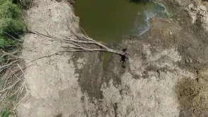 Kırklareli'nde aşırı sıcaklar nedeniyle Teke deresi kurudu