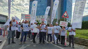 Enerji İşçileri Sendikası'ndan İSKİ önünde sert tepki: Sendikal faaliyetleri engellemek suçtur!