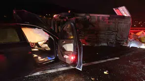 Anadolu Otoyolu’nda feci kaza: 1 ölü, 3 yaralı